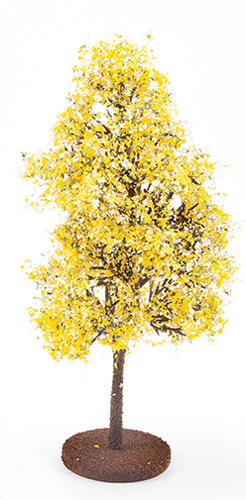 Dollhouse Miniature Bush: Yellow-White, Large
